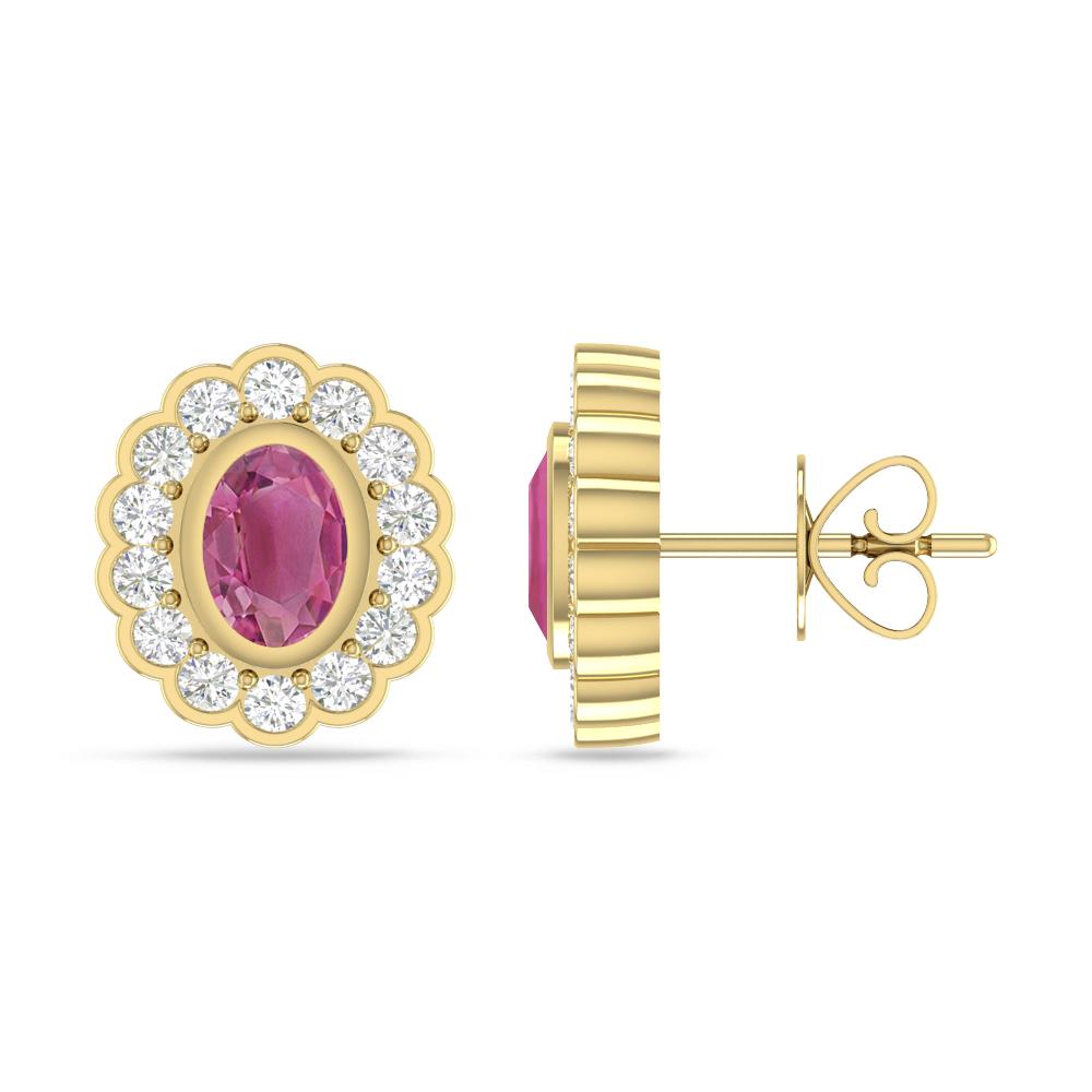 Yellow Gold - Pink Tourmaline